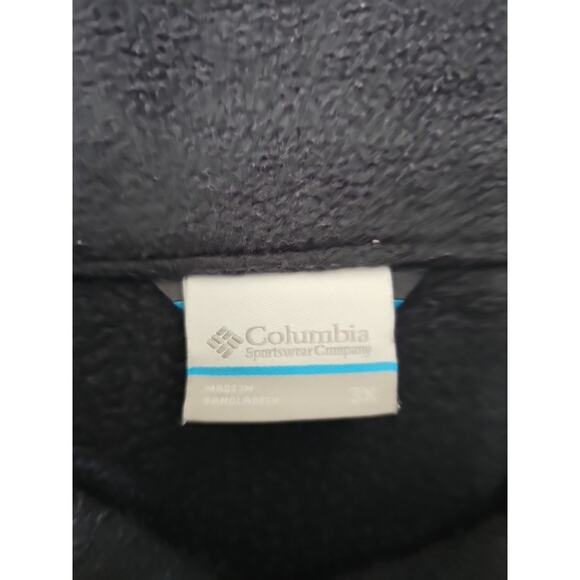 Columbia Fleece Jacket for Men, Size 3X Large - Black FULL ZIP STRING - Picture 2 of 6